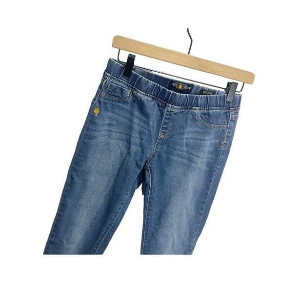 Lucky Brand Zoe Jegging XL Girls Blue Denim Stretch skinny Ankle Casual - Picture 3 of 5